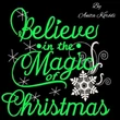 Christmas quote embroidery design with snowflakes and lettering
