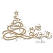 Christmas tree with gifts embroidery design stitched on fabric