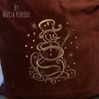 Christmas snowman embroidery