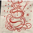 Elegant Christmas snowman machine embroidery design
