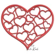 Hearts inside heart machine embroidery design