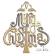 Merry Christmas angel and cross embroidery design