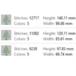Mickey Mouse Christmas tree embroidery design with stars