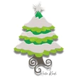 Snow-covered Christmas tree embroidery design with layered branches