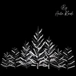 Winter forest Christmas trees embroidery design