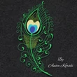 Elegant peacock feather embroidery pattern featuring decorative scrollwork and detailed stitching for fashion, home décor and creative embroidery projects.