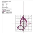Butterfly elegant one color embroidery machine design