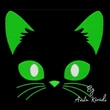 cat face embroidery