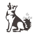 german shepherd embroidery design silhouette