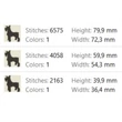 Miniature Schnauzer machine embroidery pattern for dog lover gifts, pet accessories and personalized projects.