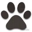 Paw print embroidery design dog paw machine embroidery file