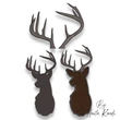 deer embroidery design bundle antlers deer head silhouette applique machine embroidery