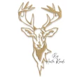deer skull embroidery design stag skull with antlers machine embroidery pattern