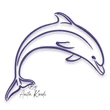 dolphin embroidery design ocean animal machine embroidery pattern
