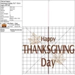 Happy thanksgiving day embroidery design