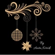 Christmas ornaments corner machine embroidery design