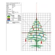 Christmas tree bottle embroidery machine design