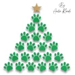 christmas paw prints