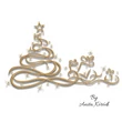 Christmas tree with gifts embroidery