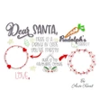 Dear Santa Rudolph carrot and cookie Christmas embroidery design