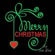 Merry Christmas decorative machine embroidery design