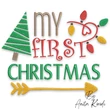 my first christmas embroidery design baby christmas embroidery pattern
