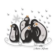 Penguins embroidery