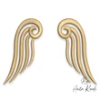 Elegant angel wings machine embroidery design