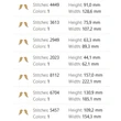 Decorative angel wing embroidery pattern
