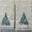 Holiday napkins embroidery design