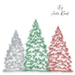 Christmas Tree Trio Machine Embroidery Design