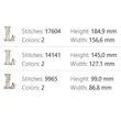 elegant decorative alphabet embroidery letter l