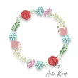 floral wreath embroidery