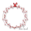christmas circle frame design