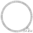 Greek key circle frame embroidery design decorative round monogram embroidery frame