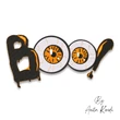 BOO Halloween eyes machine embroidery design