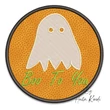 Boo to You ghost applique embroidery design
