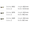 Black Boo embroidery design with yellow Halloween eyes