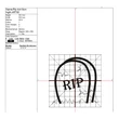 Rip embroidery machine design
