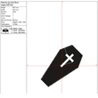 Rip coffin embroidery design