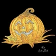 Halloween jack o lantern pumpkin machine embroidery design