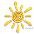 Rio Sun embroidery design with spiral sunshine motif and decorative sun rays for machine embroidery projects