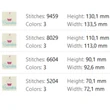 Cupcake embroidery pattern for baking and kitchen decor