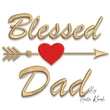 blessed dad embroidery design fathers day embroidery pattern