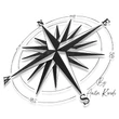 Modern compass embroidery machine design nautical travel star