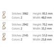 Sand timer machine embroidery pattern symbolizing time, patience and wisdom with elegant minimalist styling