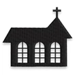 Curch  silhouette mbroidery machine design