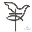 dove cross embroidery design
