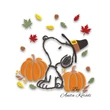 Snoopy autumn fill and outline design