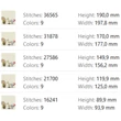 Christmas dog embroidery design sizes and stitch counts